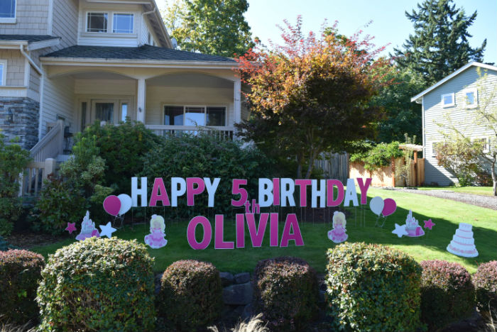 Princess Theme Party Decorations – We can help you decorate your yard with Birthday Yard Signs fit for a Princess!