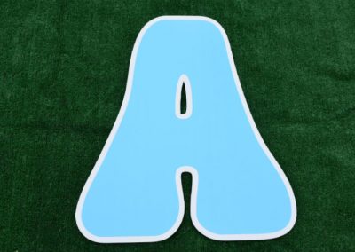 L-4 Ice Blue Letter Signs