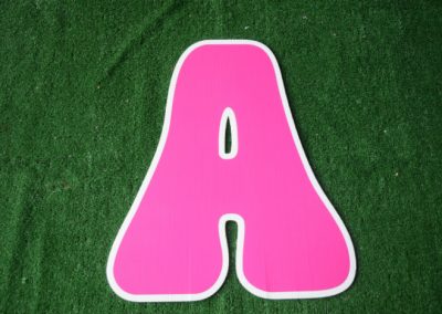 L-2 Pink Letter Signs