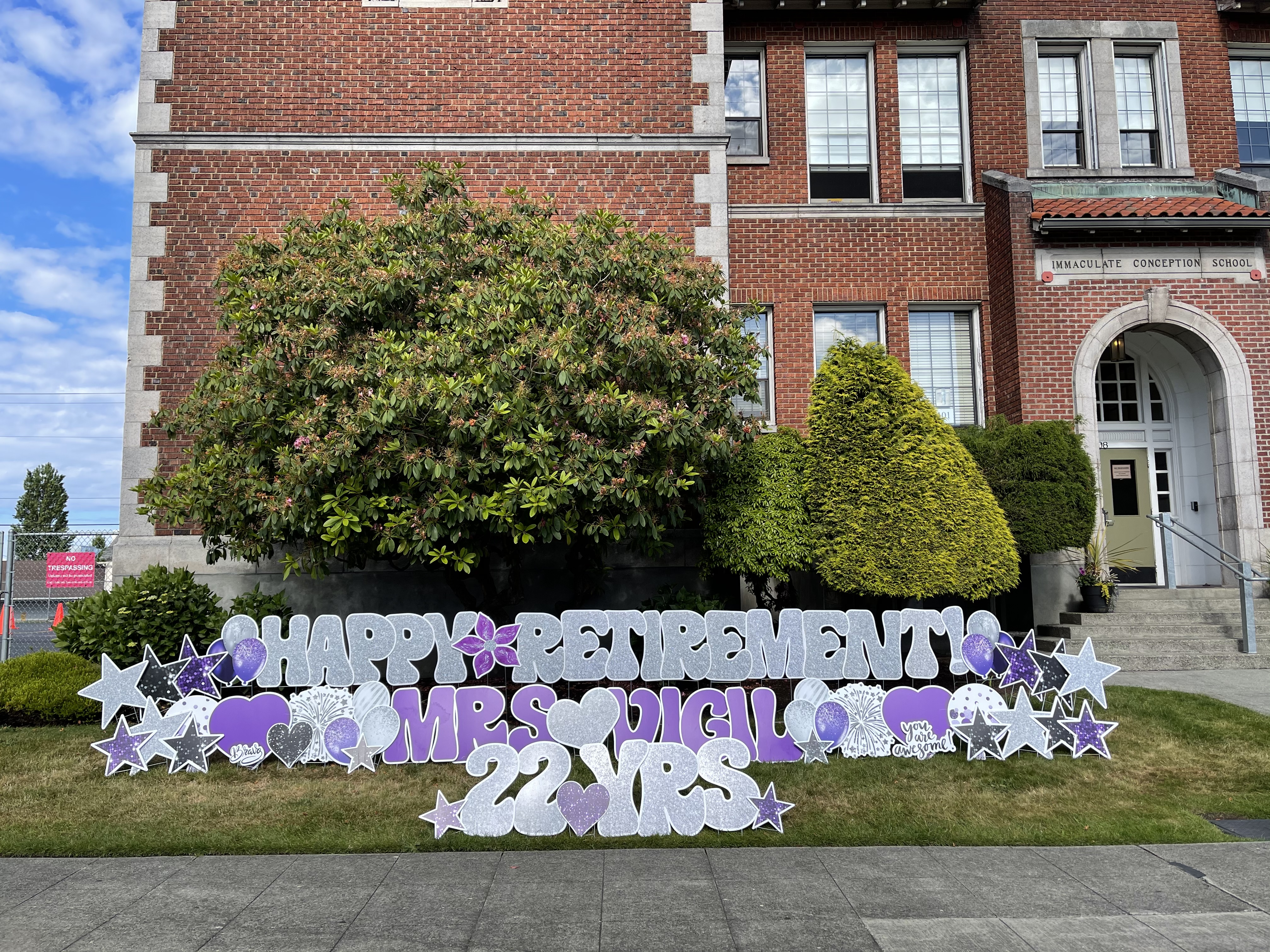 We LOVE to Celebrate ALL the Things! Yard Announcements has more than just Birthday Yard Signs (but we love doing those too)