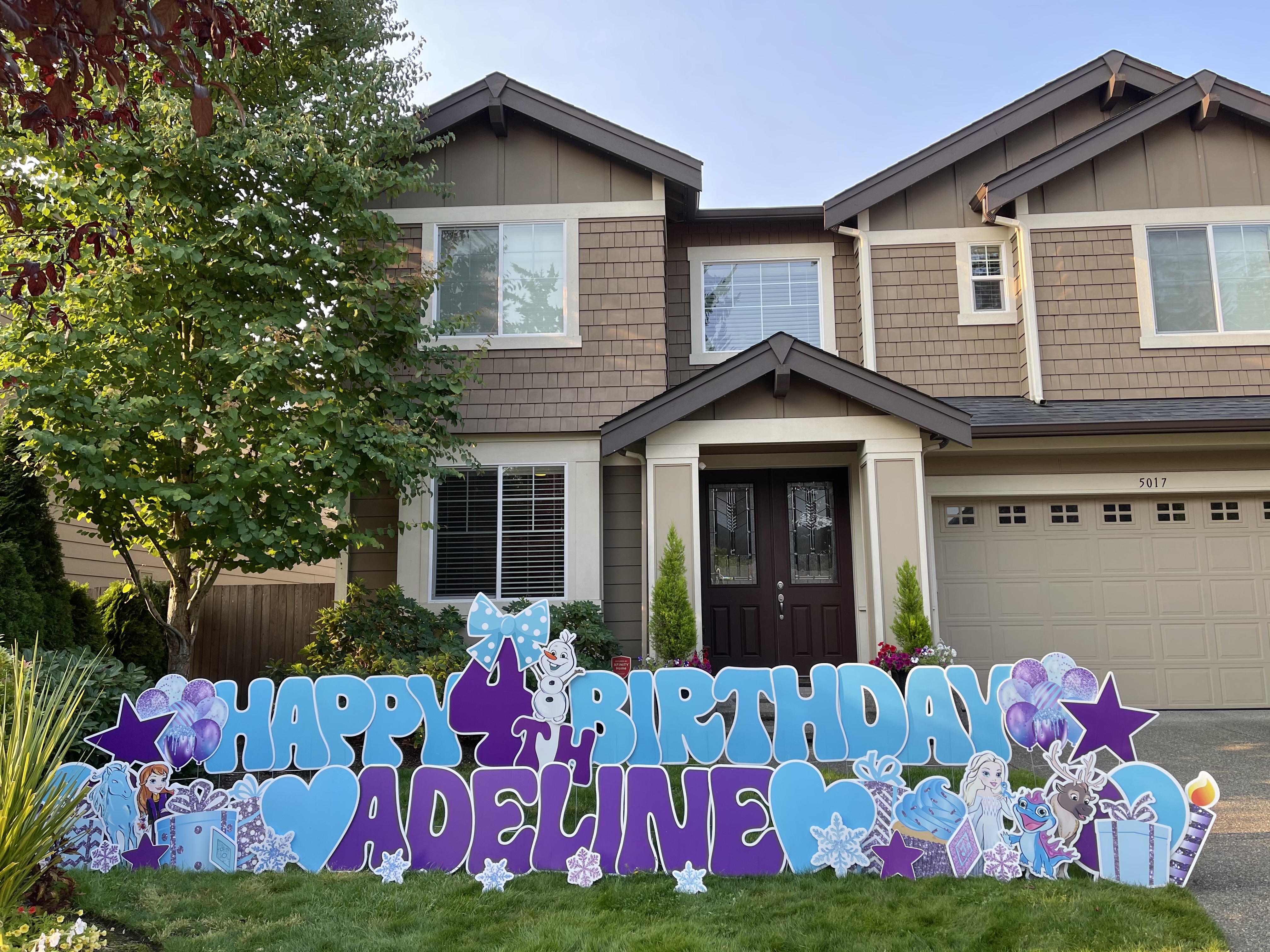 Personalized happy on sale birthday yard signs