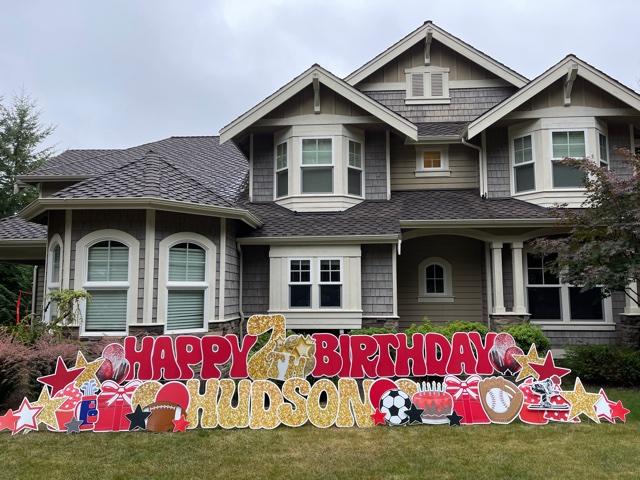 Birthday Yard Signs by Yard Announcements are an AWESOME Contact Free Way to Celebrate during Covid Times!