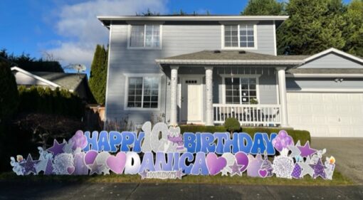 Happy Birthday Yard Sign Display with Name/Age - Image 7