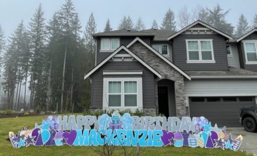 Happy Birthday Yard Sign Display with Name/Age - Image 5
