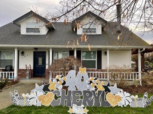 Oversized Age plus Name Birthday Yard Sign - Image 5